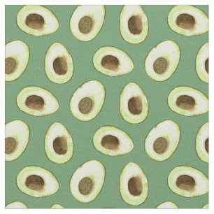 Vattenfärg Avocado-Grönt Tyg