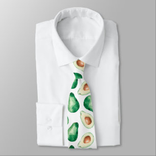 Vattenfärg Avocado Mönster Slips