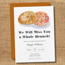 Vattenfärg Bagels Rökt Lax Pensionär Brunch