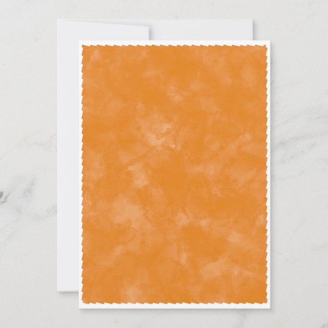 Vattenfärg bakgrund för baby shower i höstton  inbjudningar (Framsida)