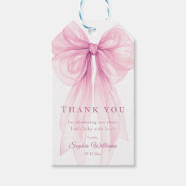 Vattenfärg Band Presentkort för Baby Shower & Föde Presentetikett