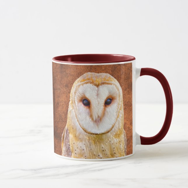 Vattenfärg Barn Uggla Bird Animal Natature art art Mugg (Höger)