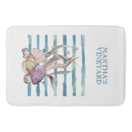 VATTENFÄRG BEACH SNÄCKAS CORAL VACACATION BADRUMSMATTA