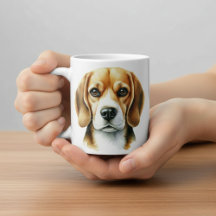 Vattenfärg Beagle