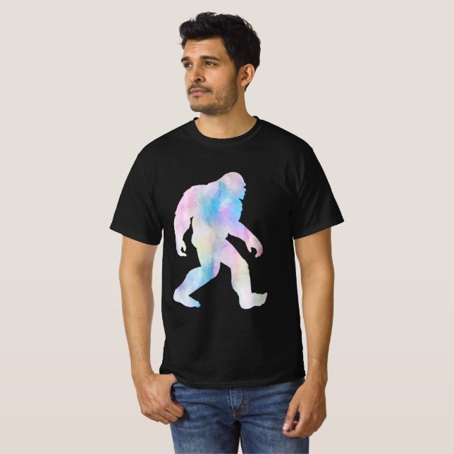 Vattenfärg Bigfoot T-Shirt (Hel framsida)