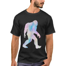 Vattenfärg Bigfoot T-Shirt