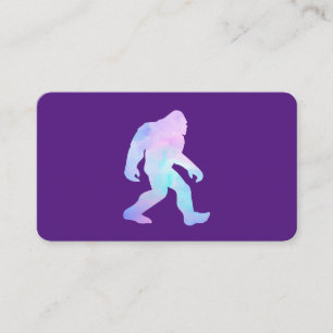 Vattenfärg Bigfoot Visitkort