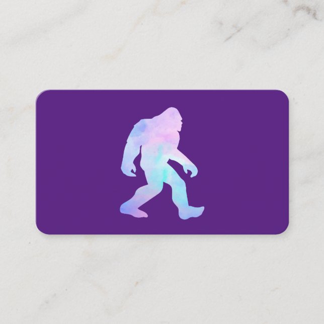 Vattenfärg Bigfoot Visitkort (Framsida)