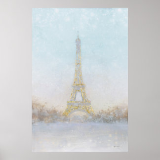 Vattenfärg | Bild av Eiffel Towe Poster