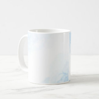 Vattenfärg Blå Botanisk Frostad Glas Mugg