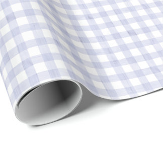 Vattenfärg Blå Gingham Presentpapper