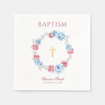 Vattenfärg Blå och Rosa Blommigt Utandning