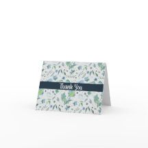 Vattenfärg Blå på Ljusgrå Blommig Anpassad