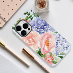 Vattenfärg Blå Rosa Hydrangea Peony Vårblomma<br><div class="desc">Förhöj din telefons stil med vår Vattenfärg Blå Rosa Hydrangea Blommiga Fodral. Dekorerat med en pastell palett av blå hortensia,  rosa peony och ros,  är detta fodral ett blommande mästerverk. Bär med dig vårens skönhet vart du än går och låt din enhet blomstra med botanisk charm!</div>