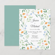 Vattenfärg Blandad Blommigt Ram