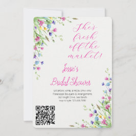 Vattenfärg Blomkruka Bröllopsfest Trädgårdsfest Inbjudningar