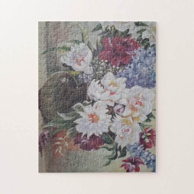 Vattenfärg blommade vilda blommor pussel (Vertikal)