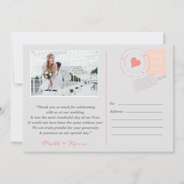 Vattenfärg blommande vårbröllopsinbjudningar, rosa inbjudningar (Baksida)