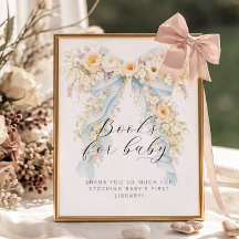 Vattenfärg Blommig Slöja Bebis Bebis Shower Böcker