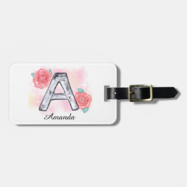 Vattenfärg, Blommigt Brev A Bagagebricka