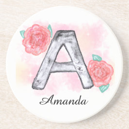 Vattenfärg, Blommigt Brev A Underlägg