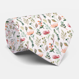Vattenfärg Blommönster Slips