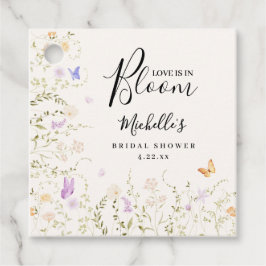 Vattenfärg Blommor Kärlek I Blom Bröllopsfest  Gåvor Etiketter