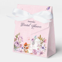 Vattenfärg Blommor Tekvart Tema Bröllopsdusch