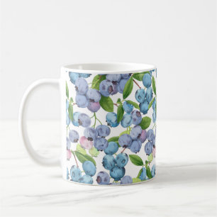 Vattenfärg Blueberry Kaffemugg