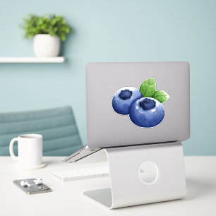 Vattenfärg Blueberry Klistermärken
