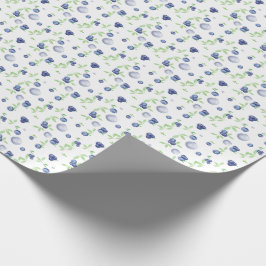Vattenfärg Blueberry Presentpapper