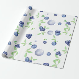Vattenfärg Blueberry Presentpapper