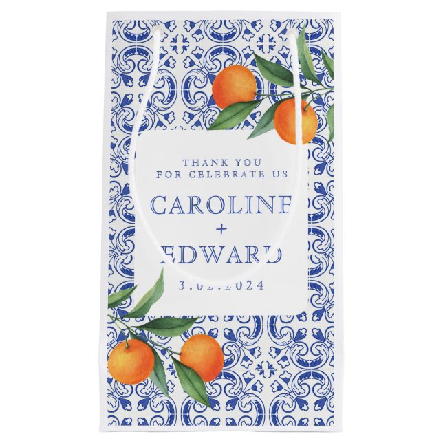 Vattenfärg Bluetile Mediterranean Bröllop (Framsidan)