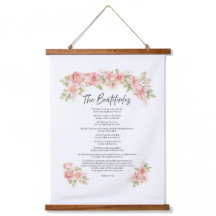 Vattenfärg Blush Blomsterlig Saligprisning Bibelve