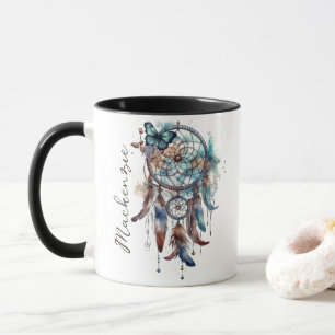 Vattenfärg Boho Drömfångare Mugg