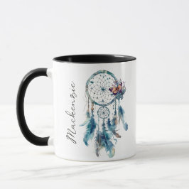 Vattenfärg Boho Drömfångare Mugg