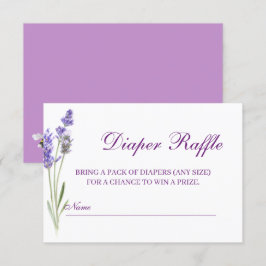 Vattenfärg Boho Flowers Baby Shower Raffle Tilläggskort