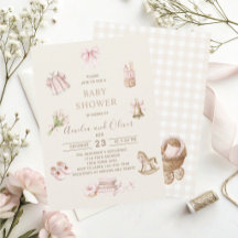 Vattenfärg Boho Nursery flicka barnkalas