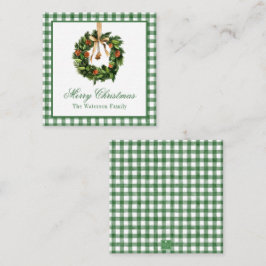 Vattenfärg Boho Orange Segment God jul Anteckningskort