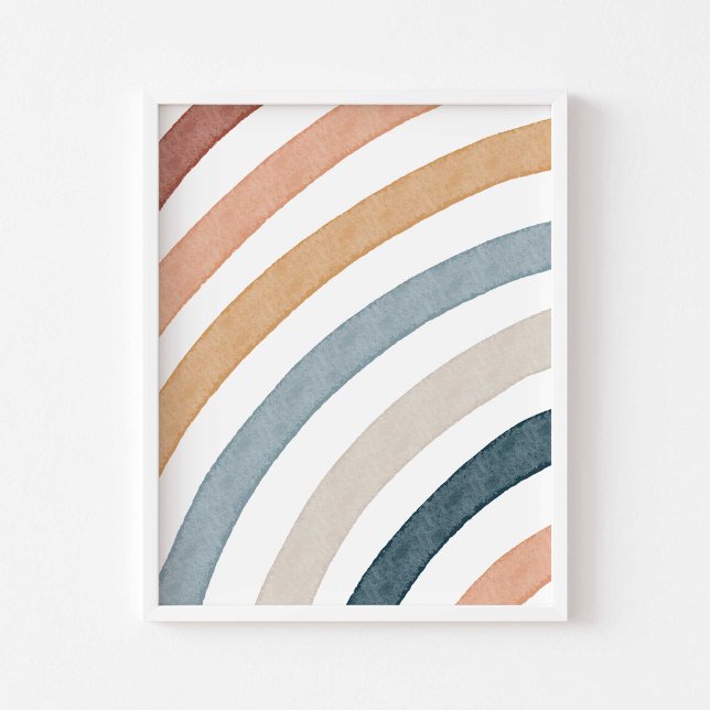 Vattenfärg Boho-regnbåge poster (Skapare uppladdad)