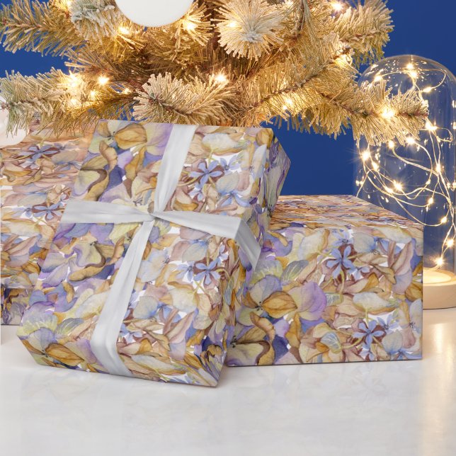 Vattenfärg Botanisk Blommigt Löv Boho Presentpapper (Helgdagar)