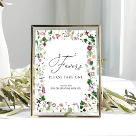 Vattenfärg Botanisk Bröllopsfest Förmån Affisch