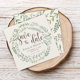 Vattenfärg Botanisk Krans Spara Datum