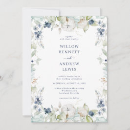 Vattenfärg Botaniskt havsfiske Bröllop Inbjudningar