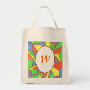 Vattenfärg, Bridesmaid monogram tote bags Tygkasse