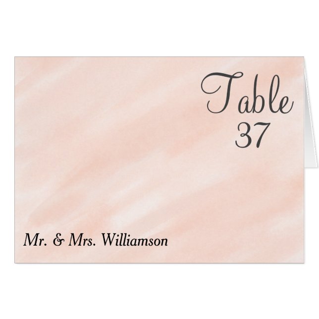 Vattenfärg  Bröllop OBS Kort (Framsidan Horizontal)