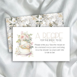 Vattenfärg bröllopstårta Recept för bruden Tilläggskort