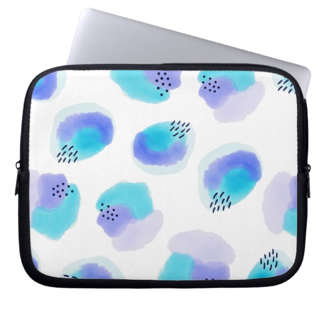 Vattenfärg Brushstrokes Laptop sleeve (Framsidan)