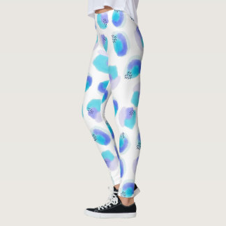 Vattenfärg Brushstrokes Leggings