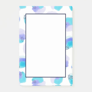 Vattenfärg Brushstrokes Post-it Notes Block